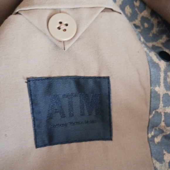ATM Leopard Print Denim Jacket - Picture 12 of 16
